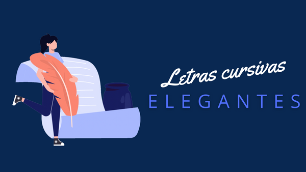 Letras cursivas elegantes