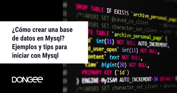 Como crear una base de datos en Mysql