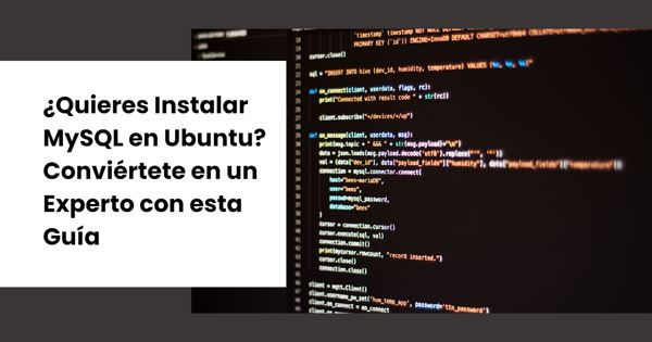 instalar MySQL en Ubuntu