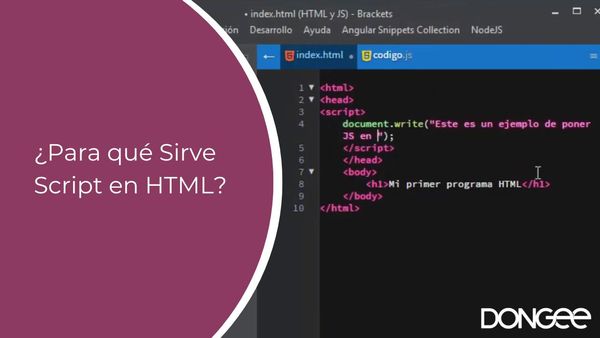 ¿Para qué Sirve Script en HTML?
