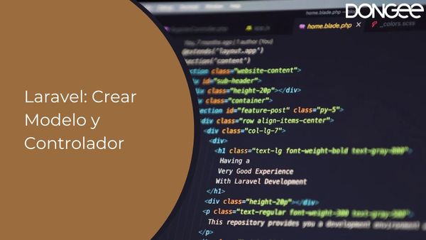 Laravel: Crear Modelo y Controlador