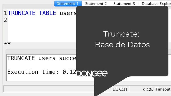 Truncate: Base de Datos